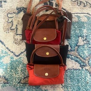 Four Vintage and USED longchamp bags